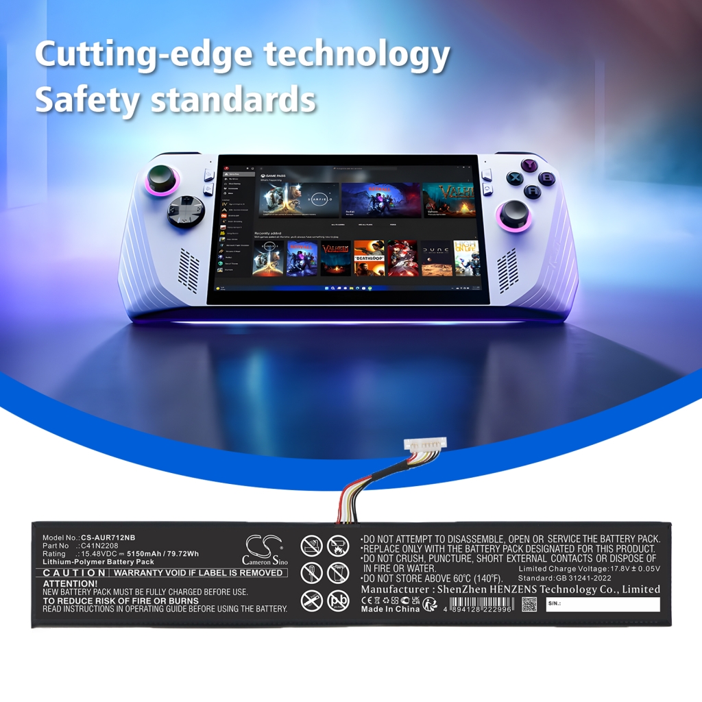 Batterij Vervangt C41N2208