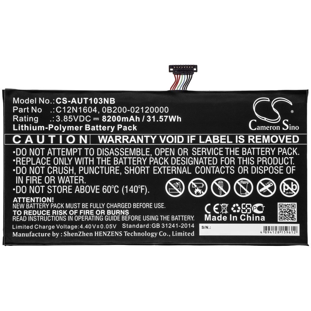 Notebook batterij Asus CS-AUT103NB