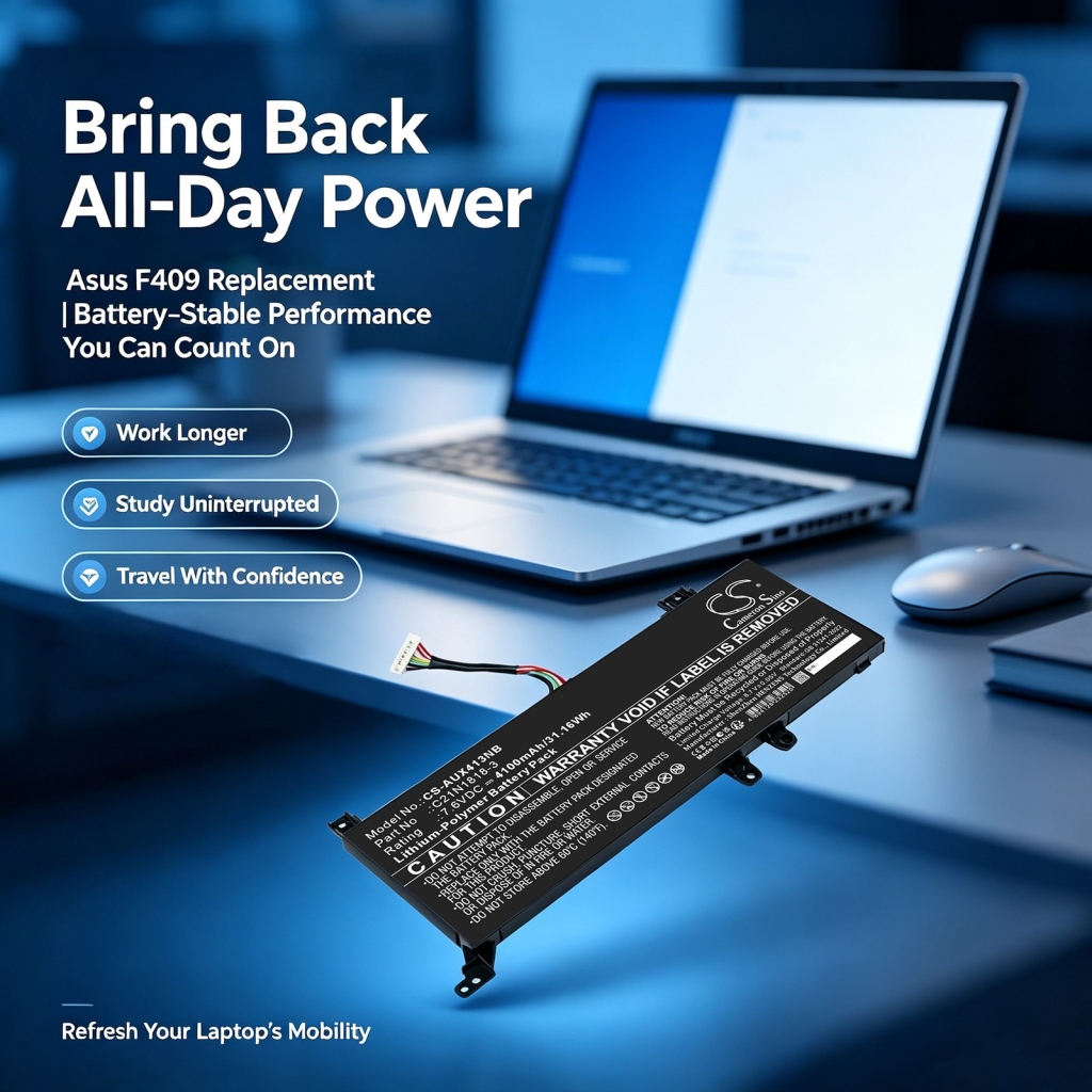 Batterijen compatibel met Asus F409 F409 CS-AUX413NB