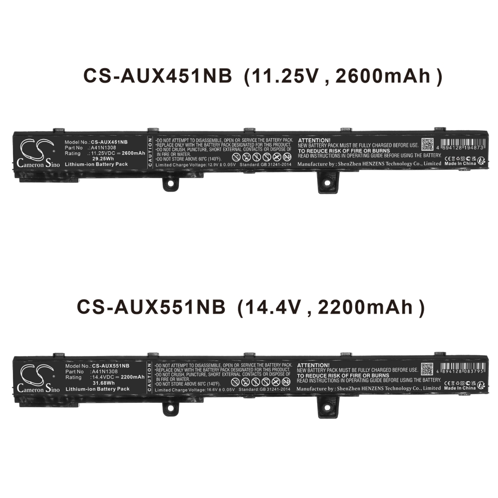 Notebook batterij Asus CS-AUX451NB