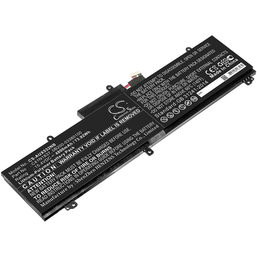 Batterijen Vervangt C41N1837