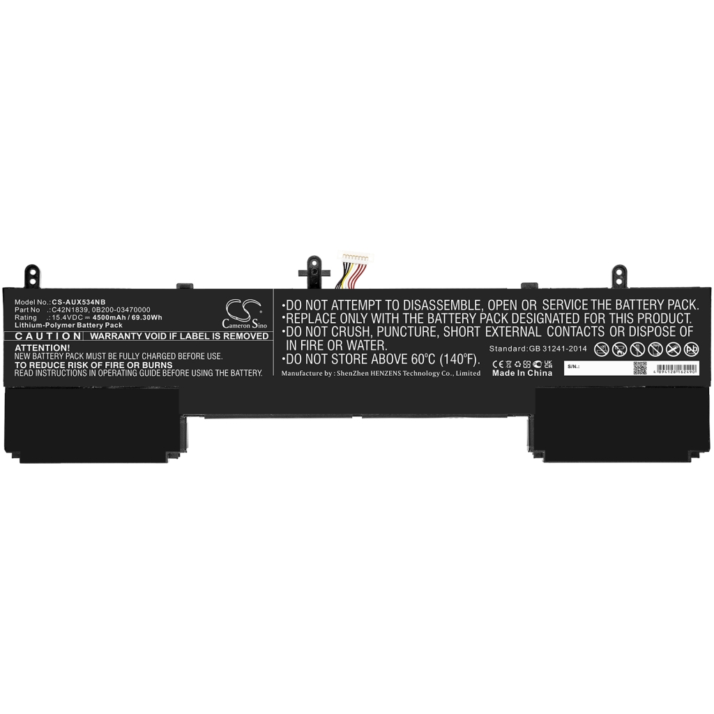 Batterijen Vervangt C42N1839