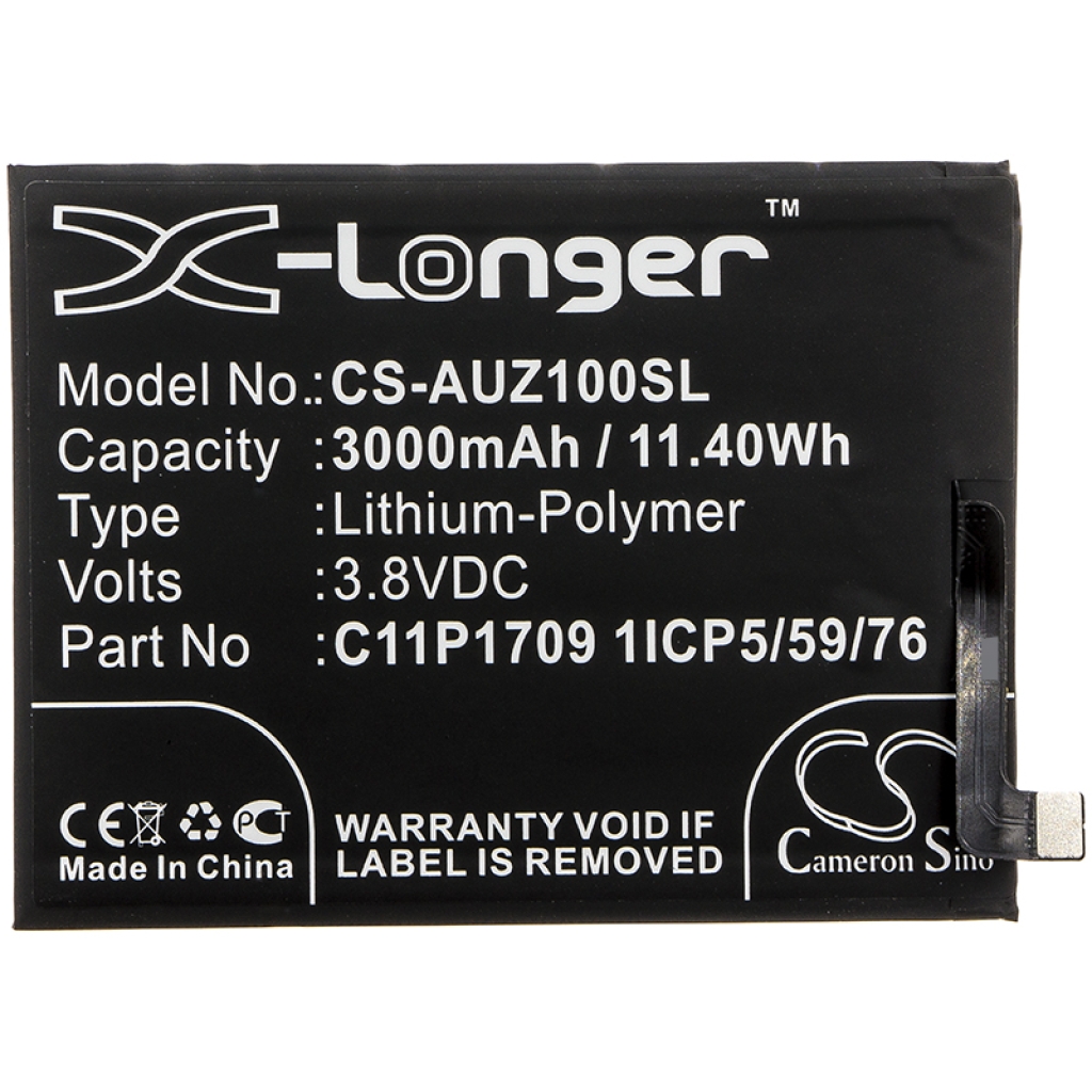 Compatibele batterijvervanging voor Asus C11P1709 1ICP5/59/76