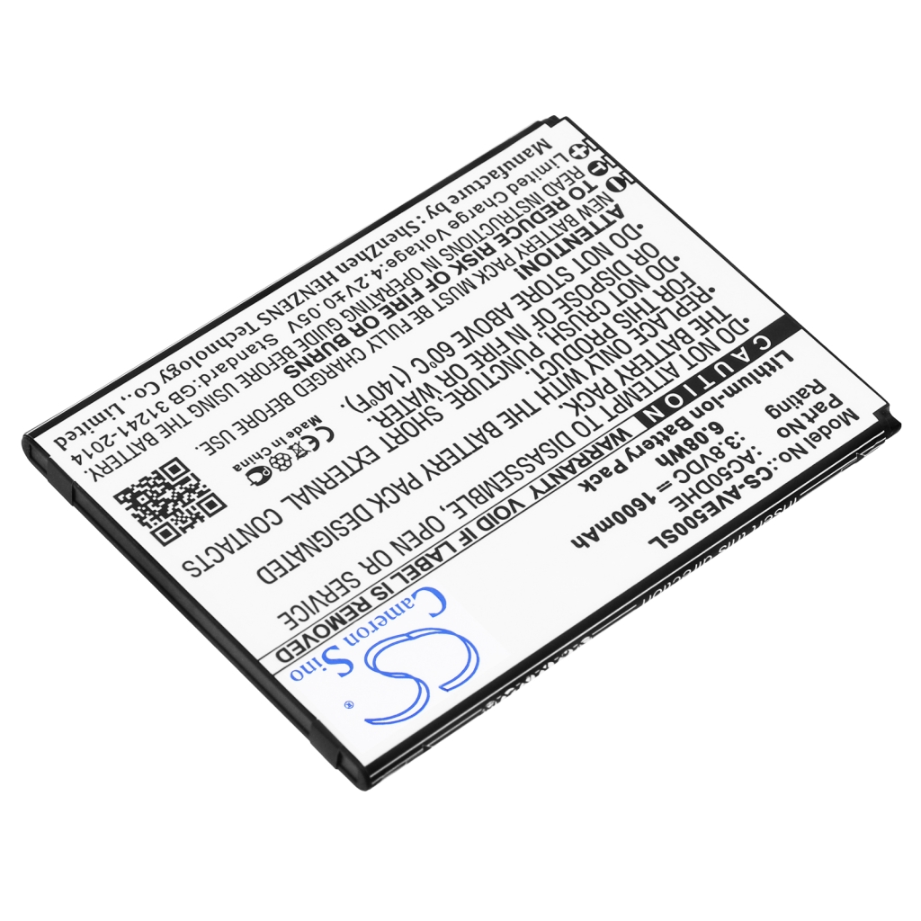Compatibele batterijvervanging voor Archos AC50DHE
