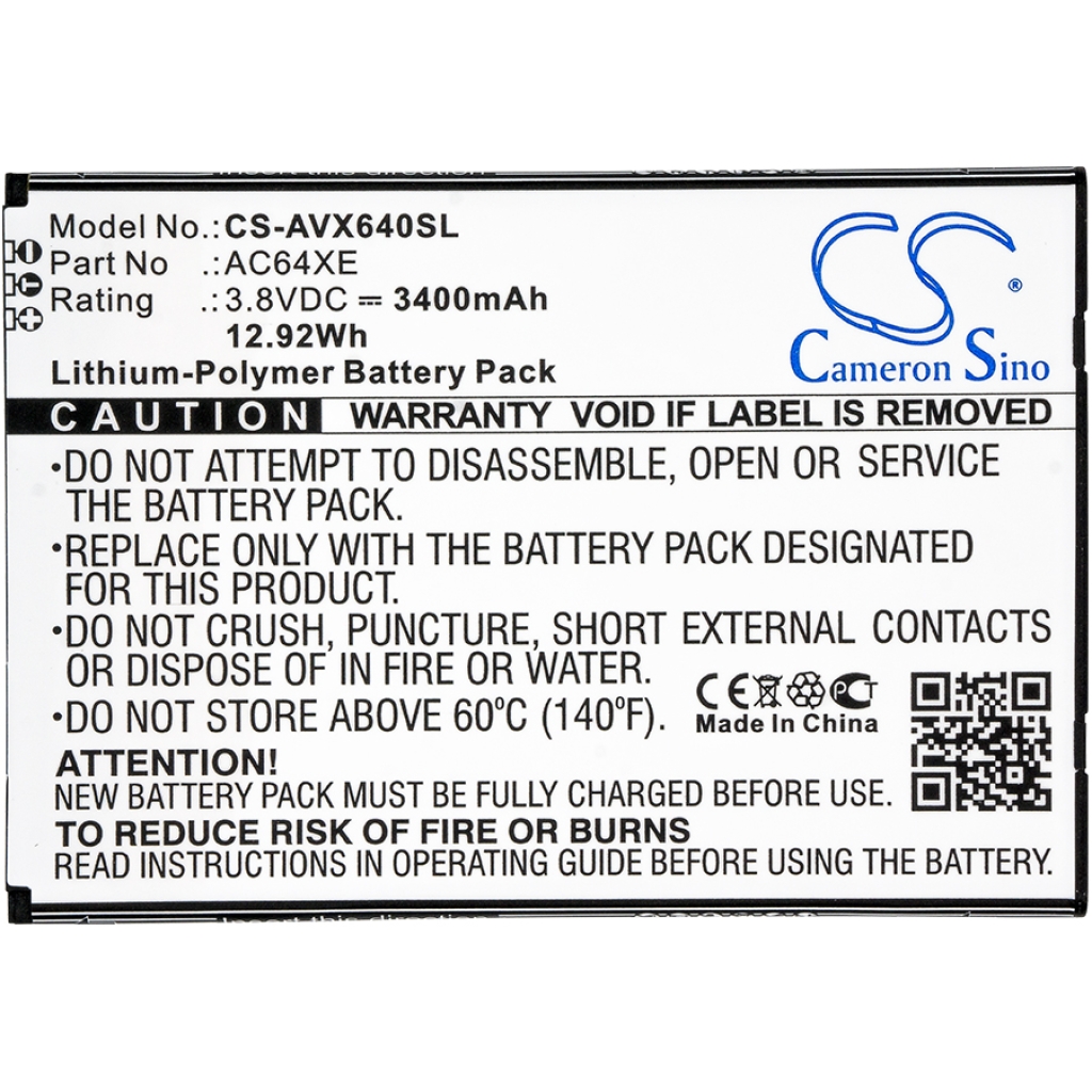 Compatibele batterijvervanging voor Archos AC64XE