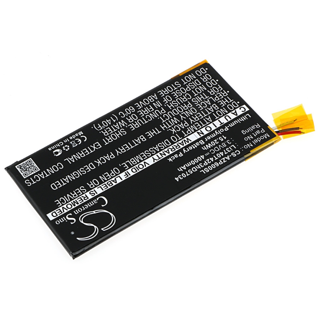 Compatibele batterijvervanging voor Amazing LI3740T42P3HD57034