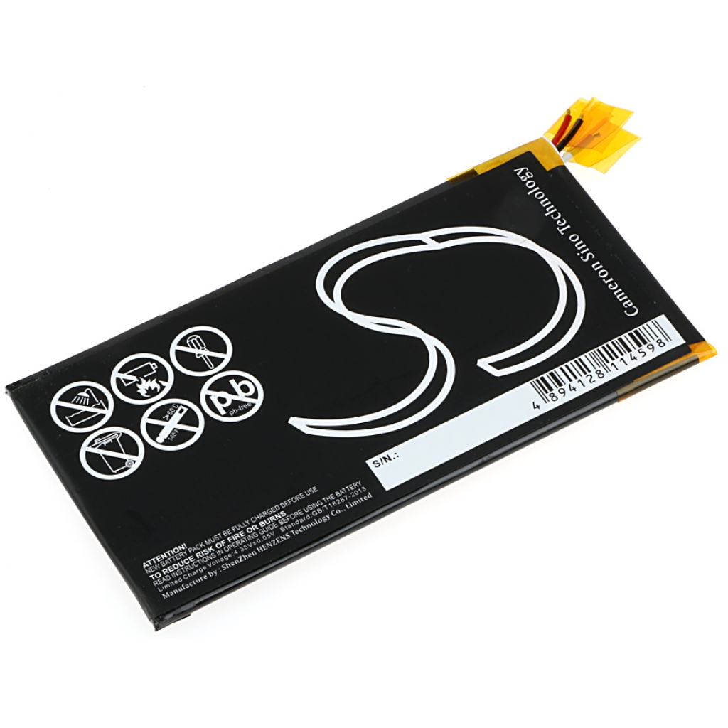 Compatibele batterijvervanging voor Amazing LI3740T42P3HD57034