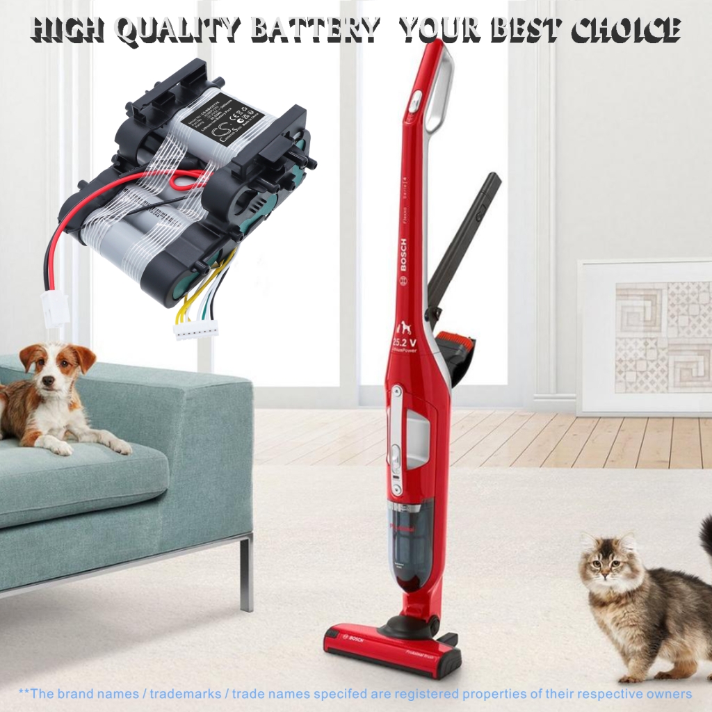 Batterijen voor stofzuigers Bosch CS-BBH327VX