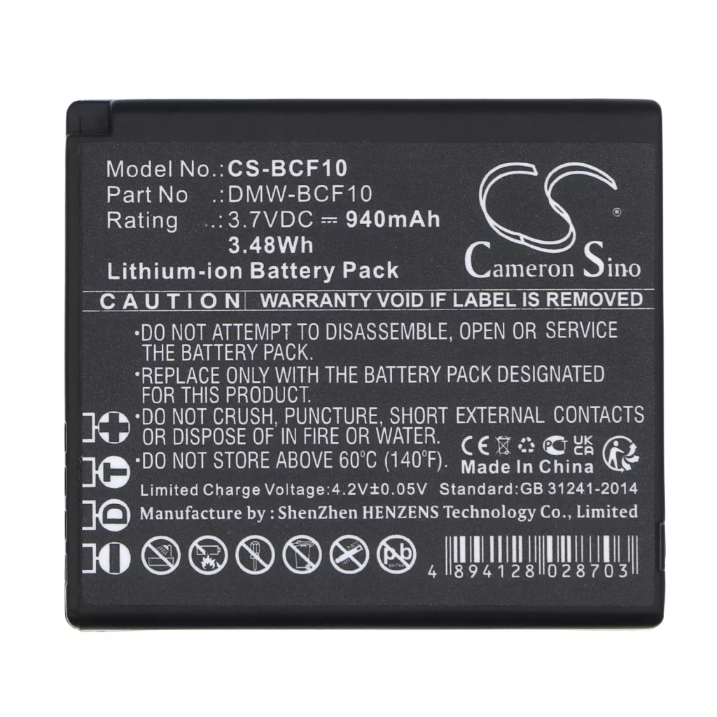 Batterij voor camera Panasonic Lumix DMC-FH3A