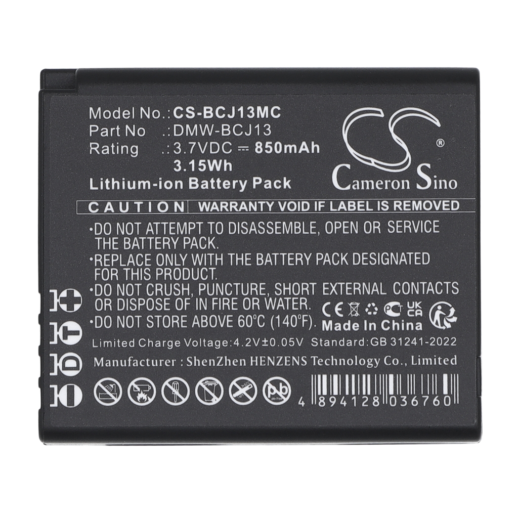 Batterij compatibel met LEICA Panasonic CS-BCJ13MC