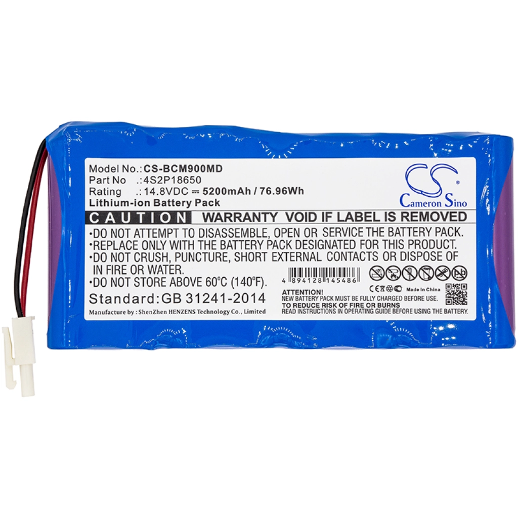 Compatibele batterijvervanging voor Biocare 4S2P18650