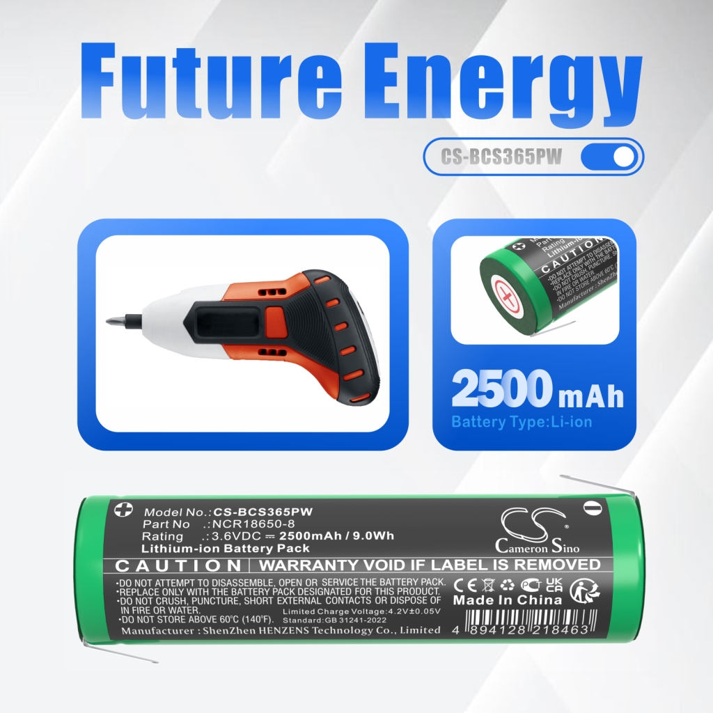 Batterij industrieel Black & decker CS-BCS365PW