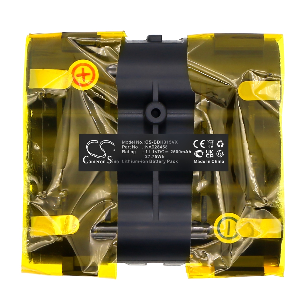 Batterijen voor stofzuigers Black+decker CS-BDH315VX