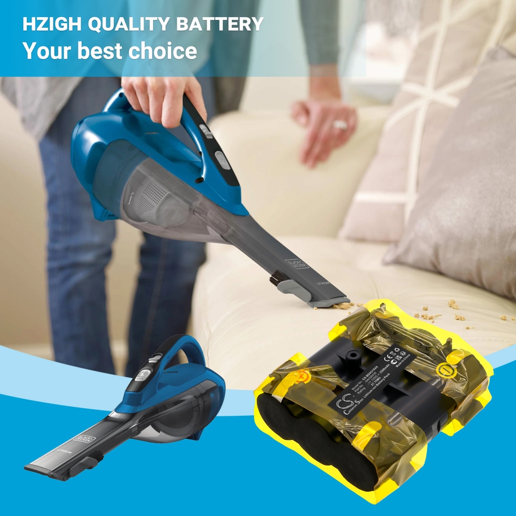 Batterijen voor stofzuigers Black+decker CS-BDH315VX