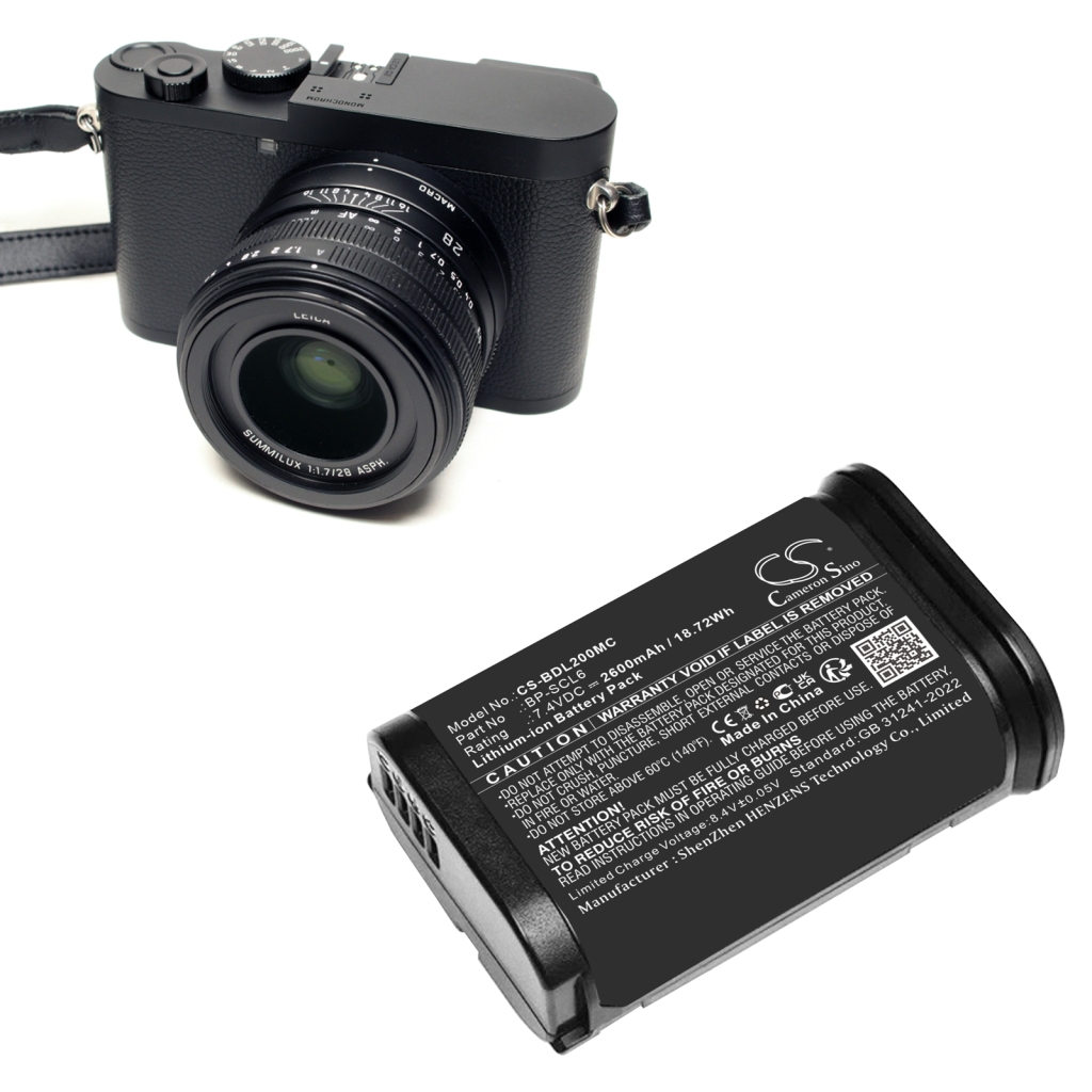 Batterij voor camera LEICA CS-BDL200MC