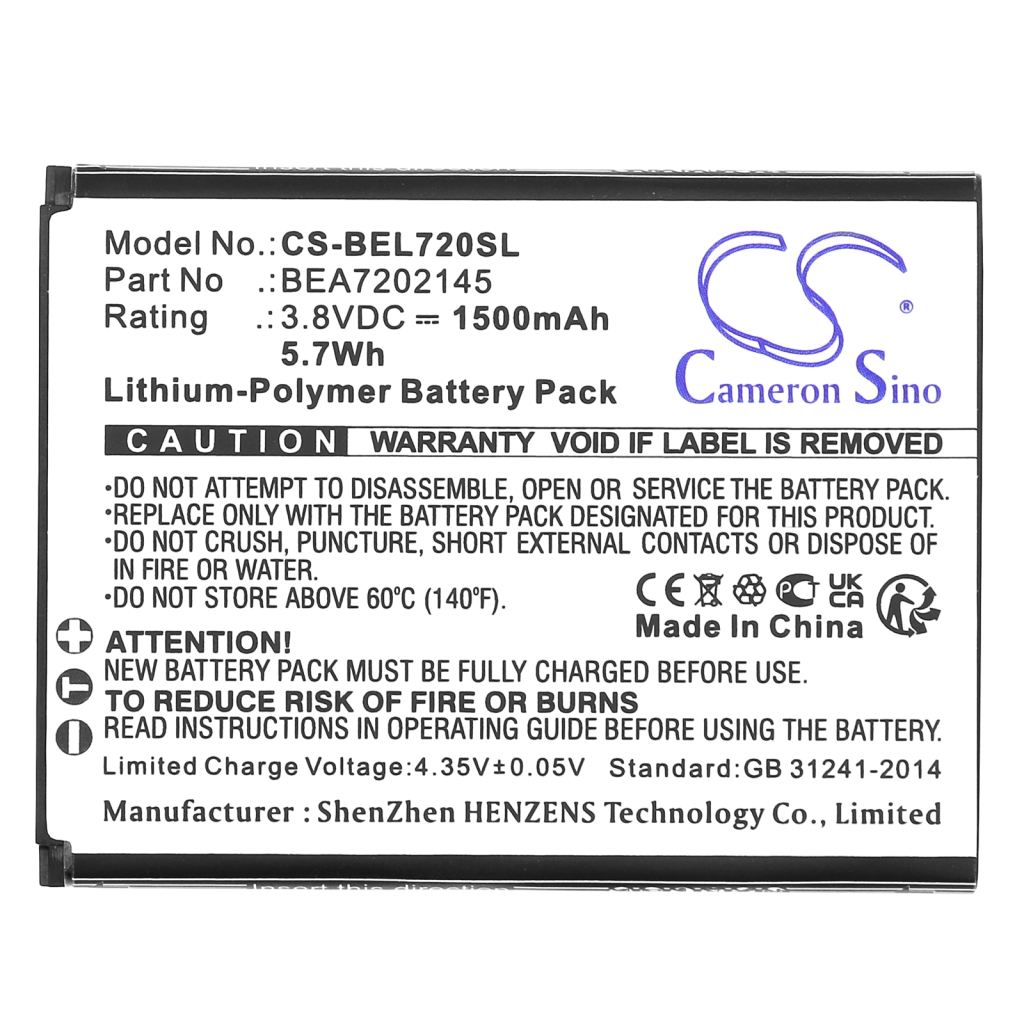 Batterijen Vervangt BEA7202145