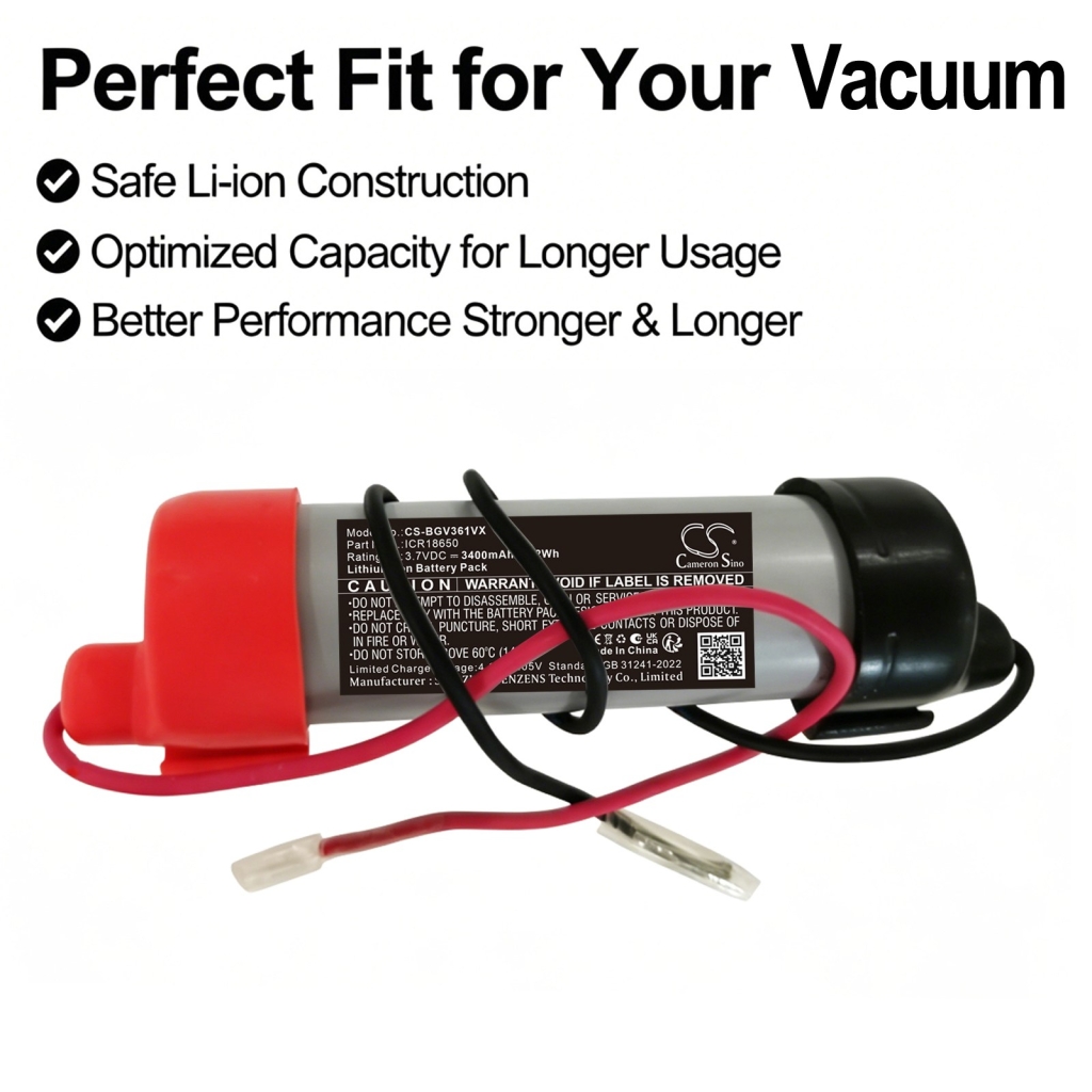 Battery compatible with Bosch CS-BGV361VX
