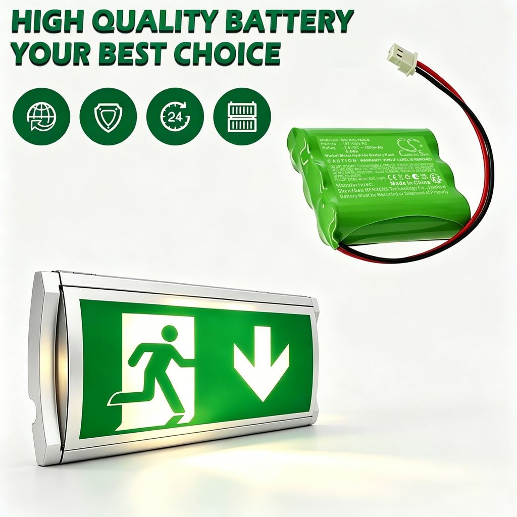 Battery compatible with Beghelli CS-BHL192LS
