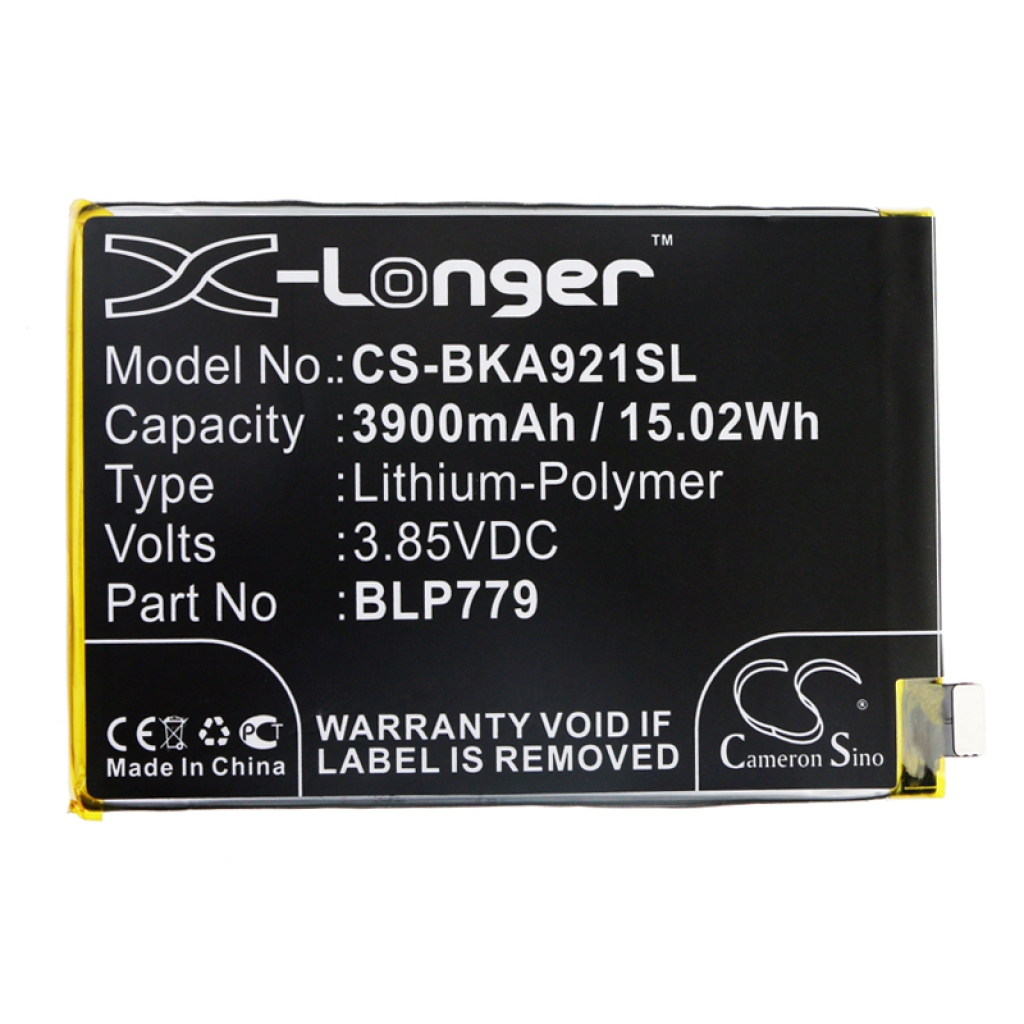 Compatible battery replacement for BBK BLP779