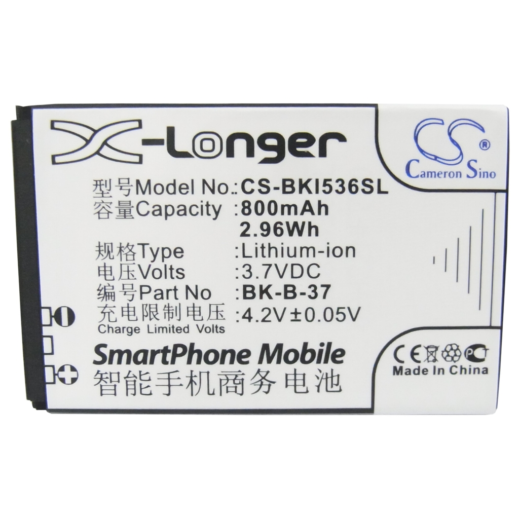 Battery compatible with BBK CS-BKI536SL