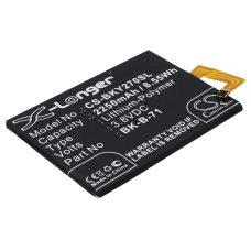 Compatible battery replacement for BBK BK-B-71