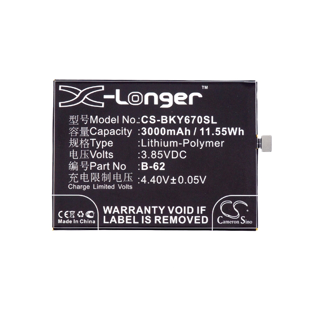 Batterij voor mobiele telefoon BBK CS-BKY670SL