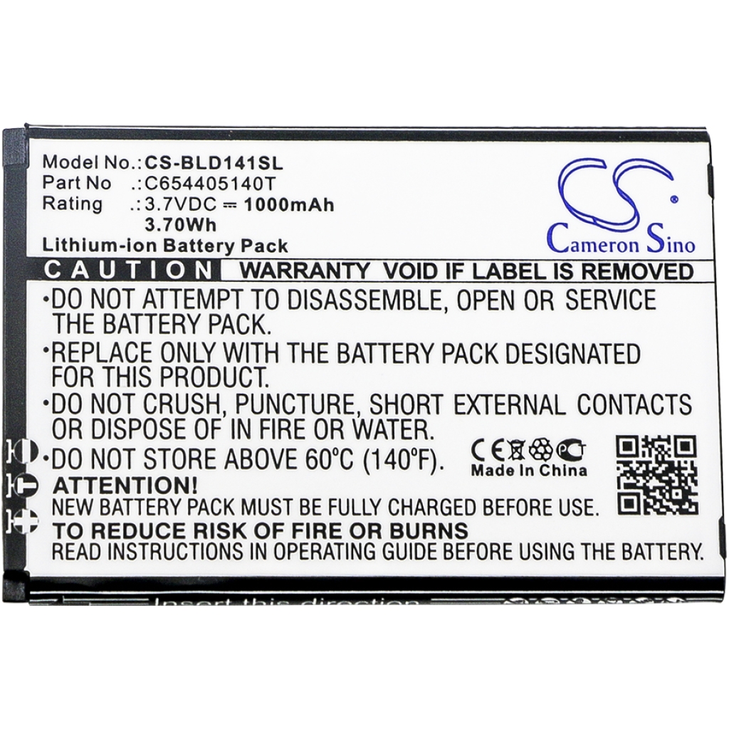 Compatibele batterijvervanging voor BLU C654405140T