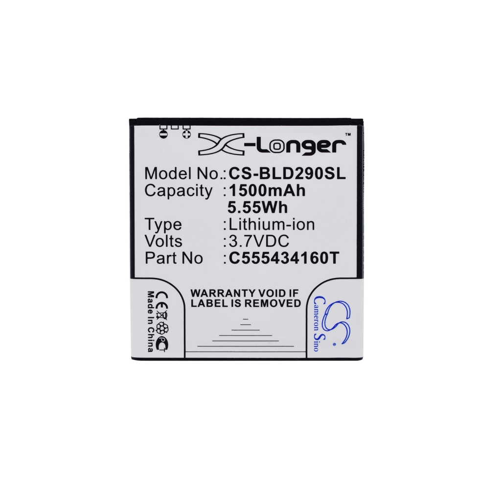 Battery compatible with BLU CS-BLD290SL
