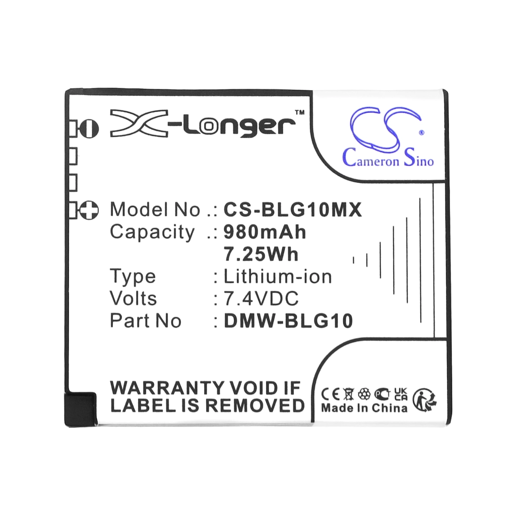 Batterijen Vervangt DMW-BLG10