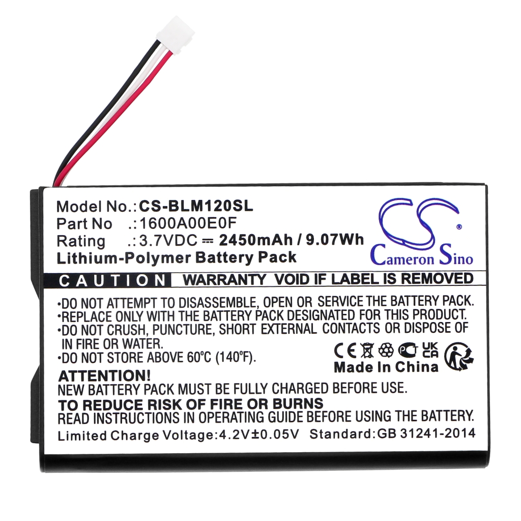 Batterij Vervangt 1600A00E0F