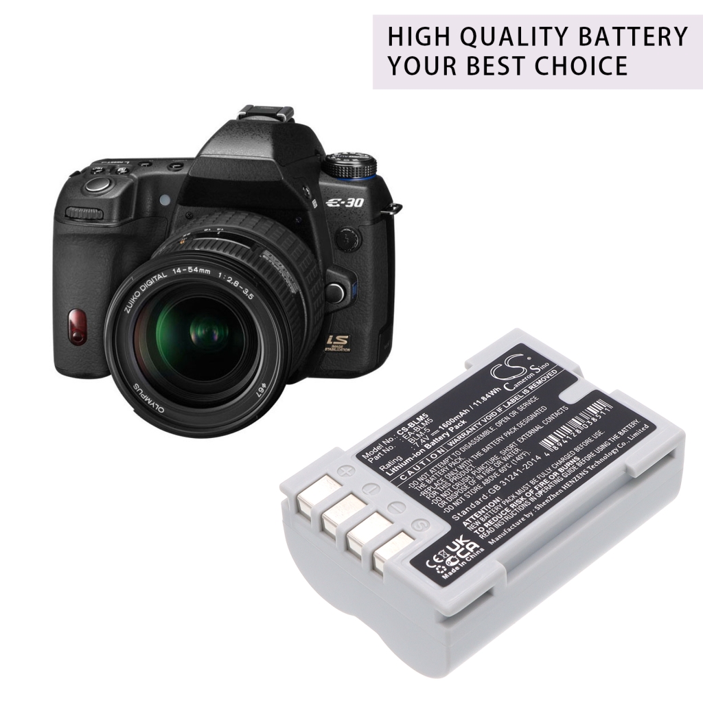 Battery compatible with Olympus CS-BLM5