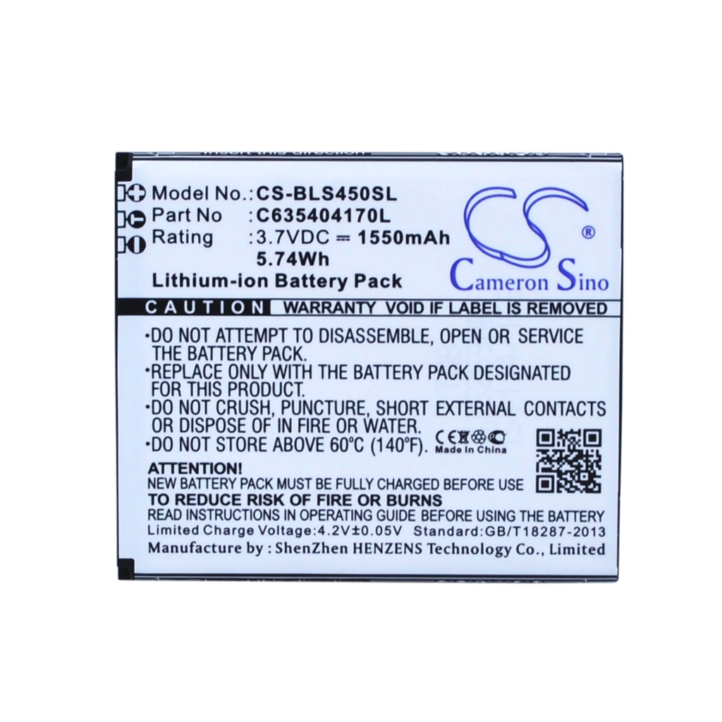 Compatibele batterijvervanging voor BLU C635404170L