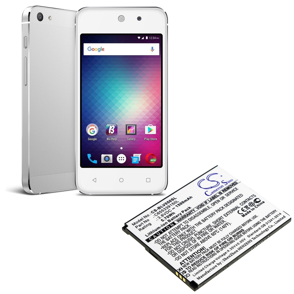 Compatibele batterijvervanging voor BLU C655339150L
