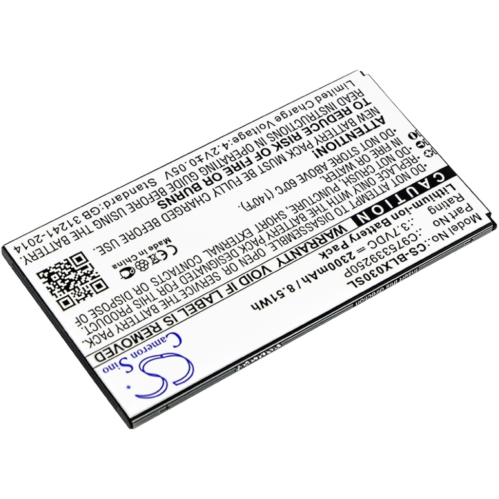 Compatibele batterijvervanging voor BLU C975339250P