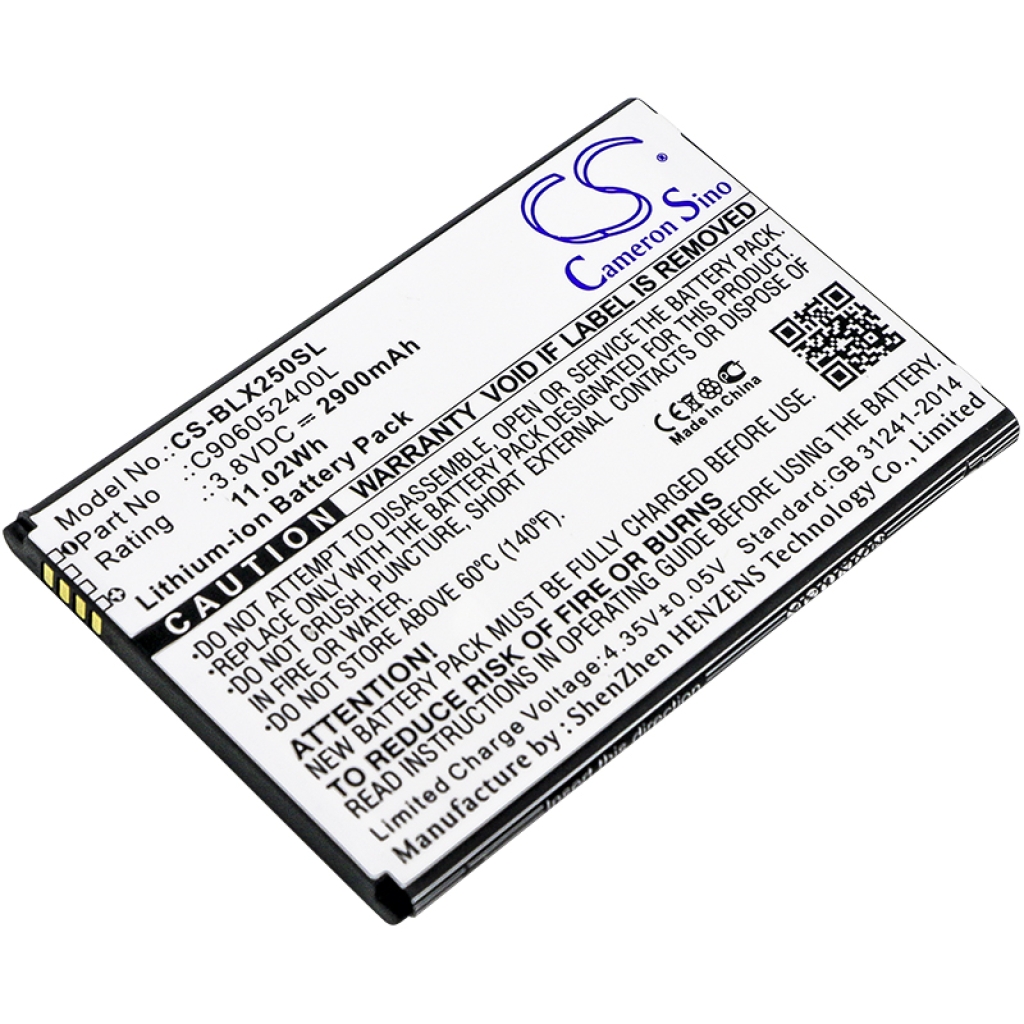 Compatibele batterijvervanging voor BLU C906052400L