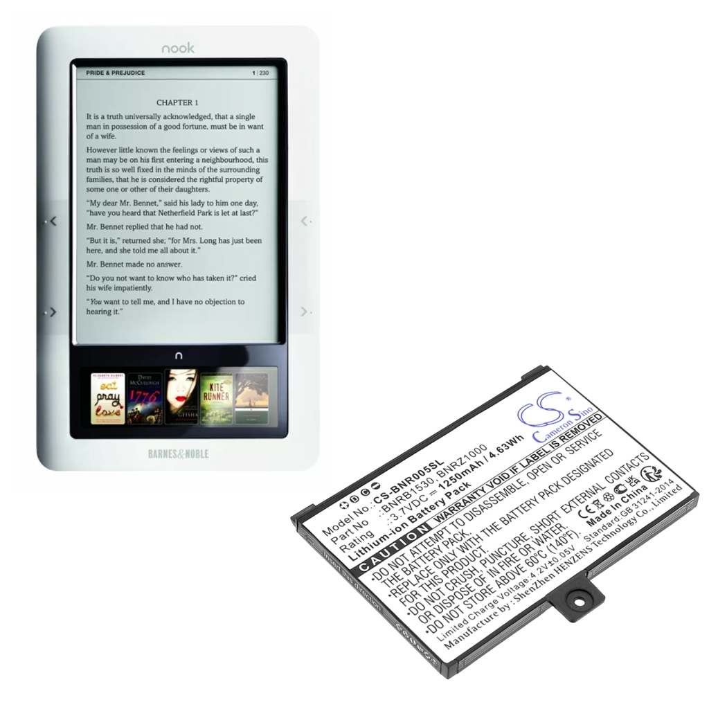 Ebook, eReader Battery Barnes 