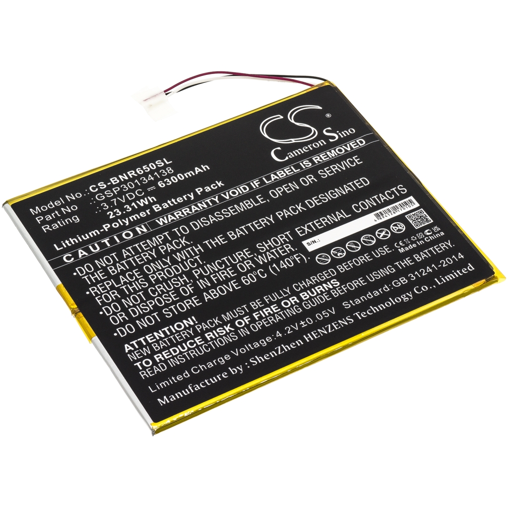 Compatibele batterijvervanging voor Barnes 