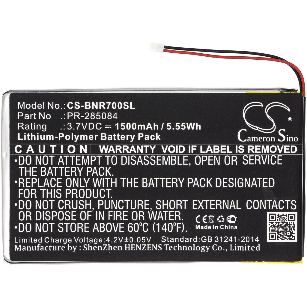 Compatibele batterijvervanging voor Barnes 