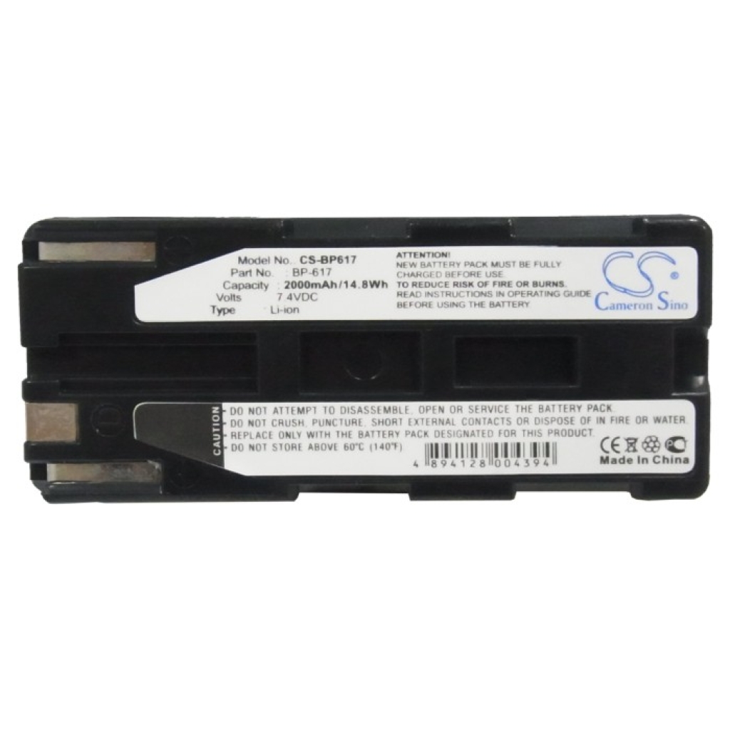 Battery compatible with Canon CS-BP617