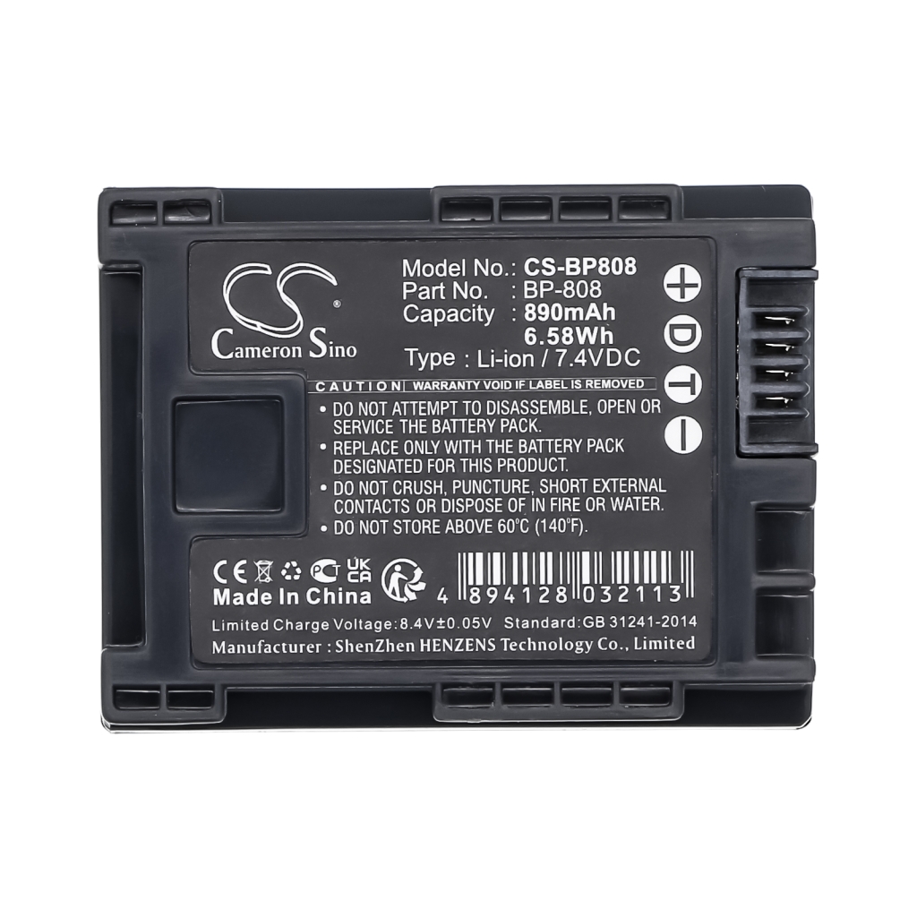 Batterij voor camera Canon CS-BP808
