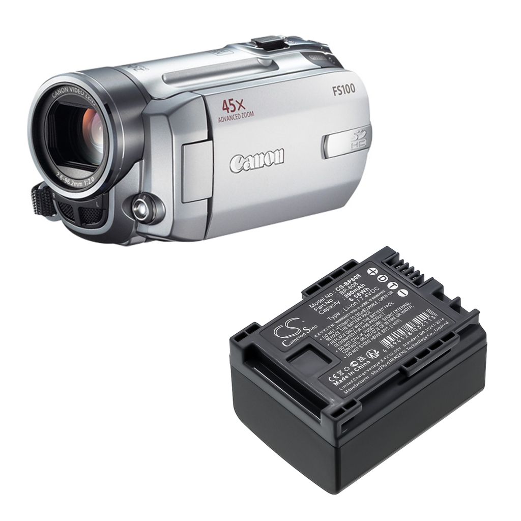 Batterij voor camera Canon CS-BP808