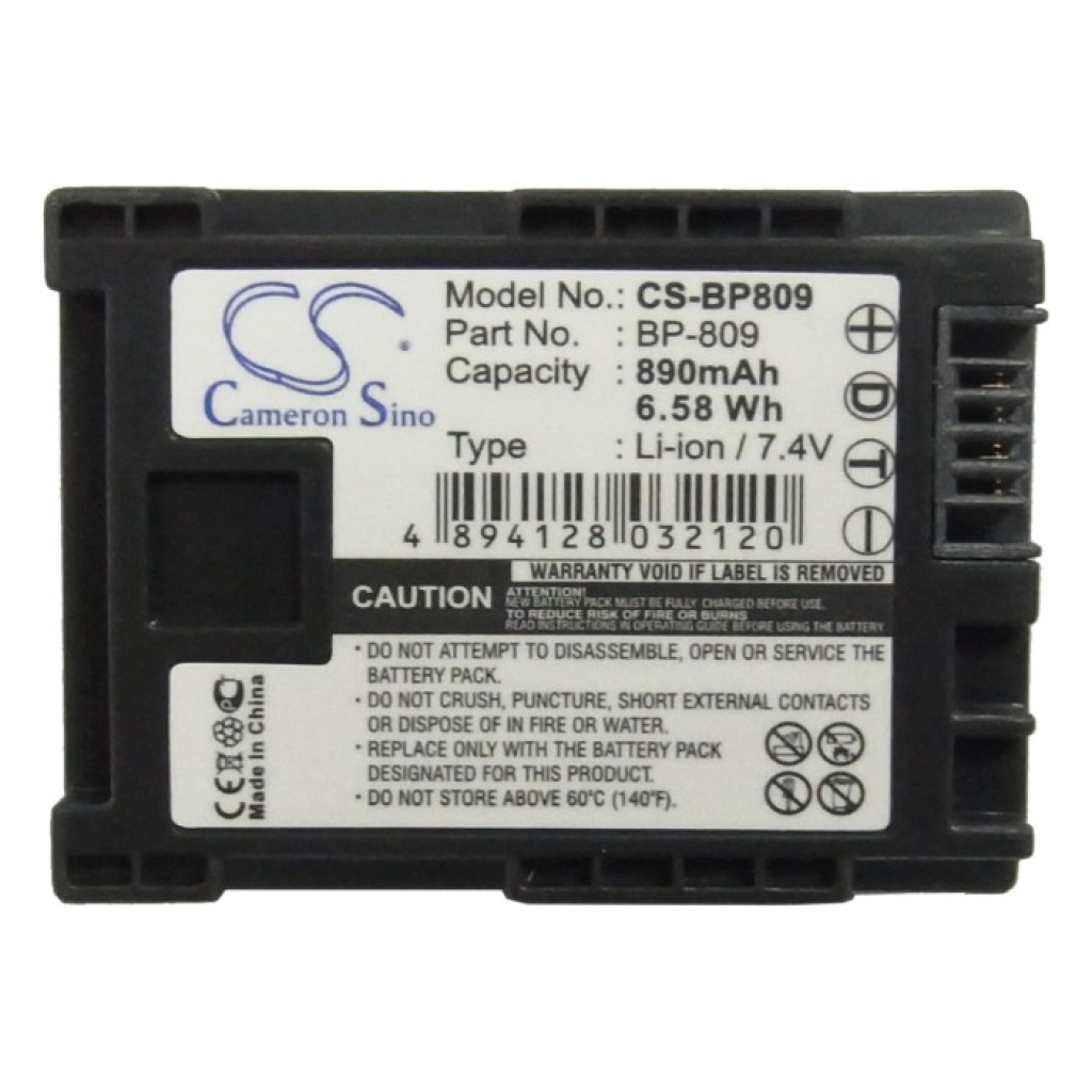 Batterij voor camera Canon CS-BP809