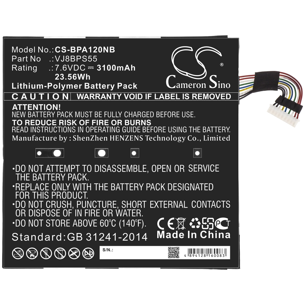 Notebook batterij Sony CS-BPA120NB