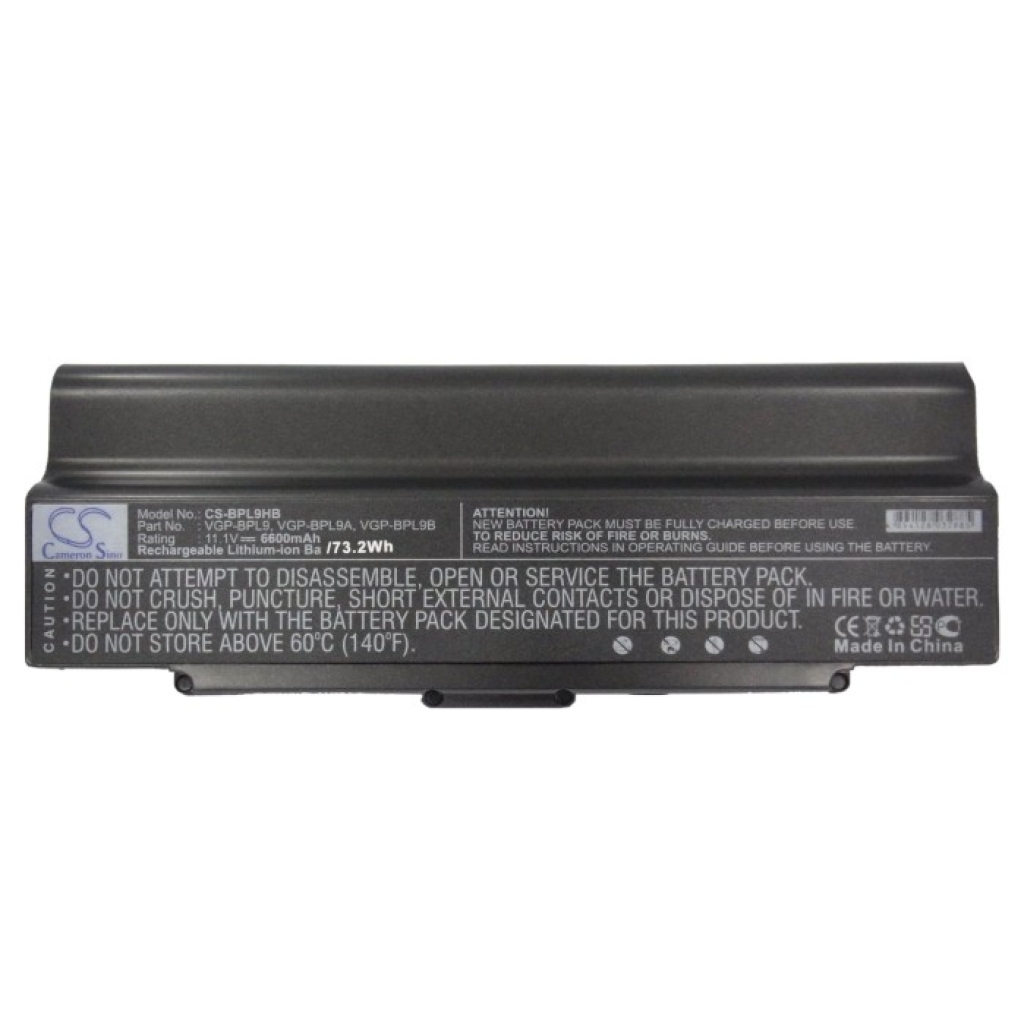 Notebook batterij Sony VAIO VGN-AR890U
