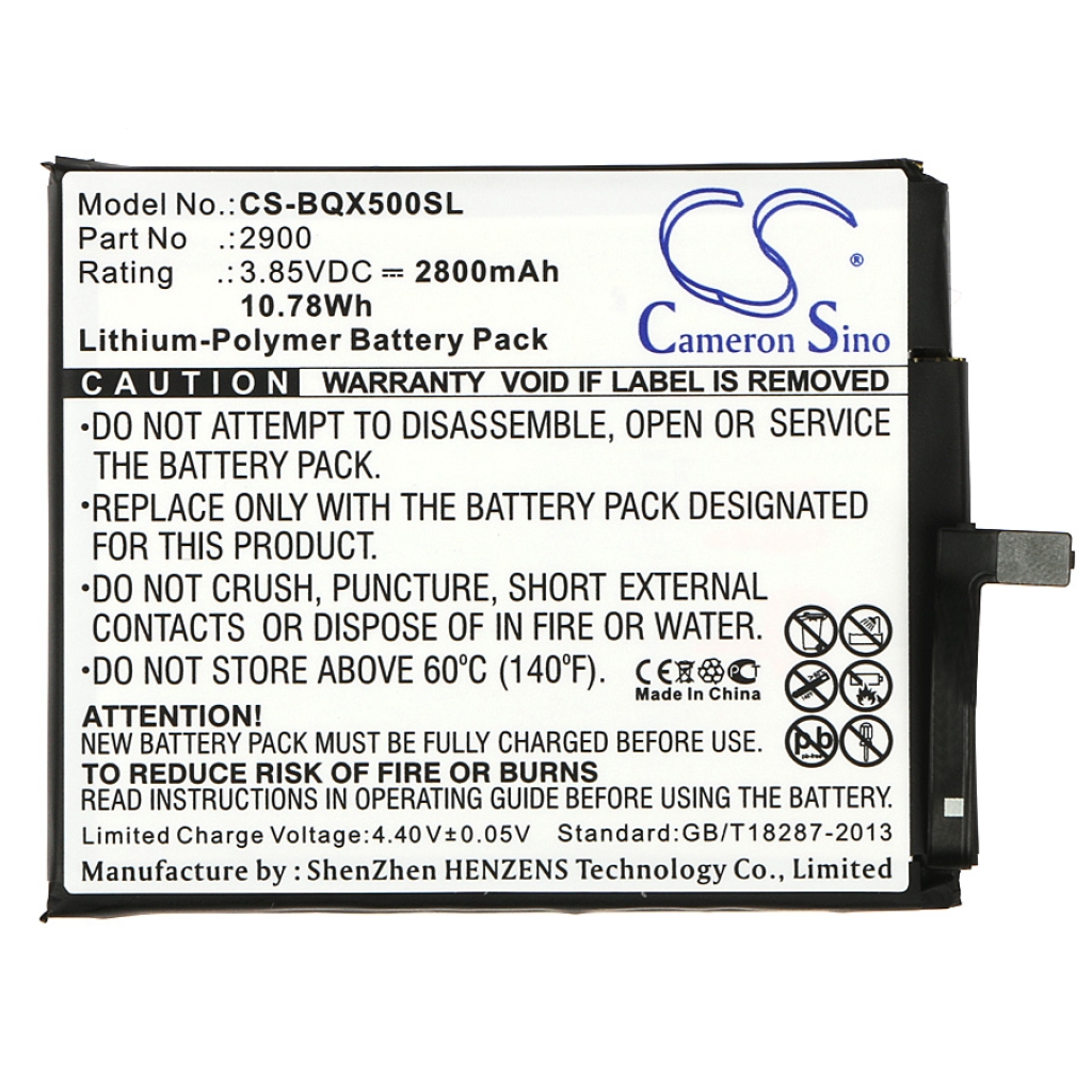 Compatibele batterijvervanging voor Bq 2900