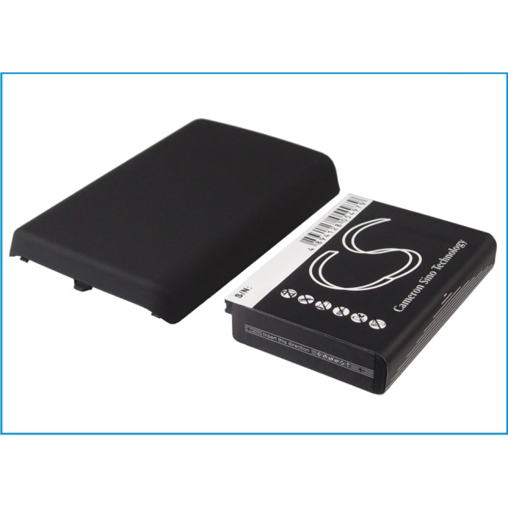 Cameron Sino CS-BR9100XL – battery label + cover side-by-side, 2100mAh/7.7Wh