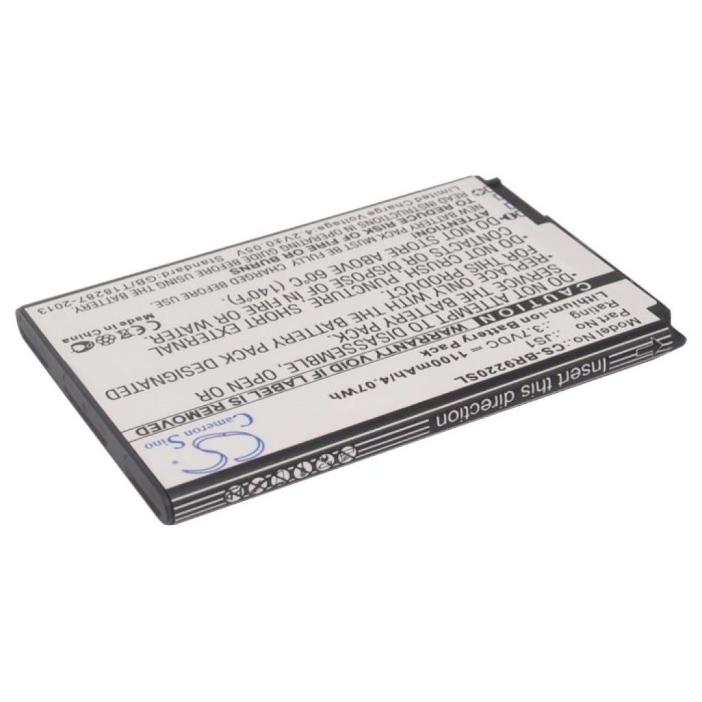 Battery compatible with Blackberry CS-BR9220SL