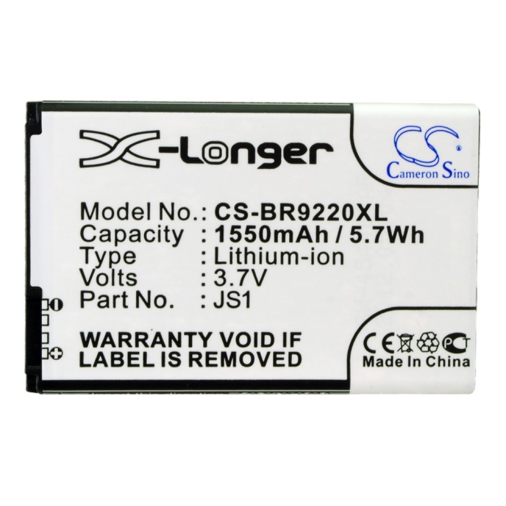 Battery compatible with Blackberry CS-BR9220XL