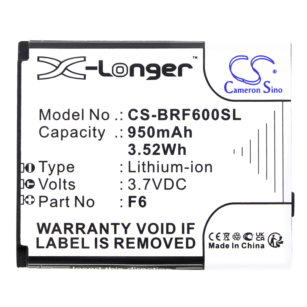 Compatibele batterijvervanging voor Brondi F6