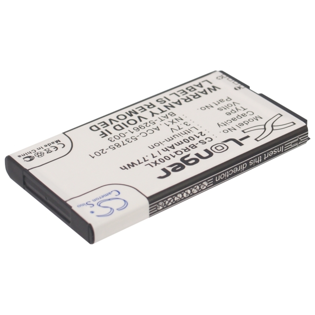 Battery compatible with Blackberry Porsche design CS-BRQ100XL